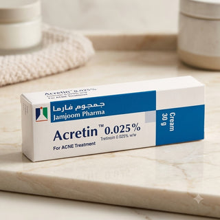 Acretin 0.025% Cream 30gm - Tretinoin Cream - Acne Treatment (Imported)