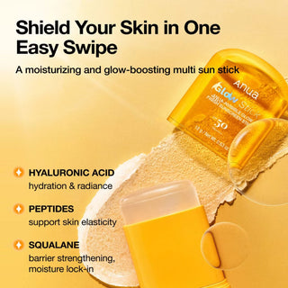 Anua Invisible Glow Finish Sunscreen Stick 18g - SPF50 PA++++