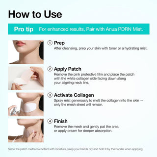 Anua PDRN Collagen Melting Patch For Neck 4 patches