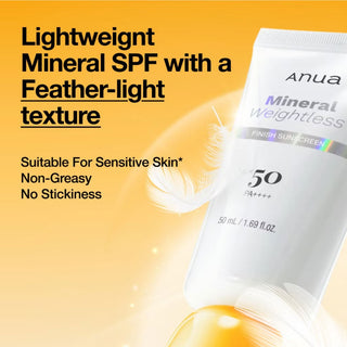 Anua Mineral Weightless Finish Sunscreen 50ml