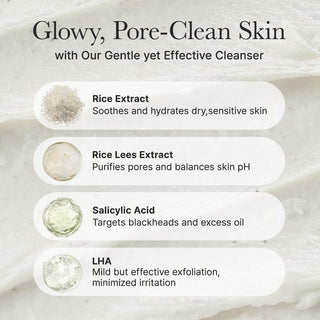 Arencia Rice + LHA Pore Control Rice Cake Cleanser 150g