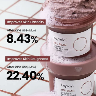 beplain Red Bean Collagen Pack To Foam Cleanser 100ml