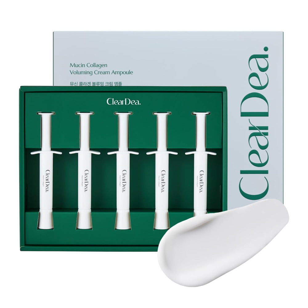 clear dea glutathione Mucin Collagen Voluming Cream Ampoule 4ml x 5ea oxidant care ClearDea Mucin Collagen Voluming Cream