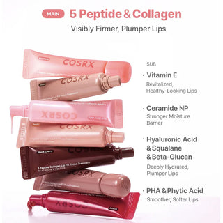 Cosrx 5 Peptide Collagen Lip Fill Tinted Treatment - 4 Colors