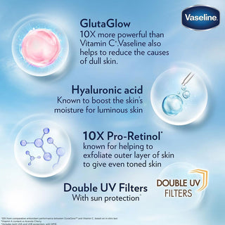 Vaseline Even Tone Lotion, Gluta-Hya Serum Burst, 200ml