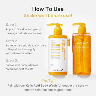 Medicube Kojic Acid Turmeric Body Peel Shot 280ml