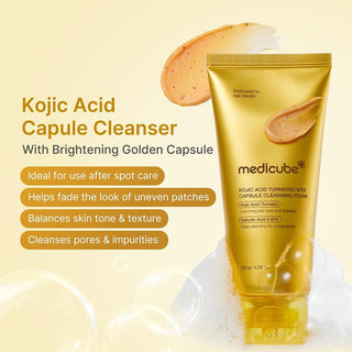 Medicube Kojic Acid Turmeric Vita Capsule Cleansing Foam 120g