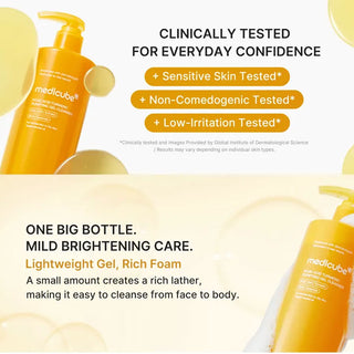 Medicube Kojic Acid Turmeric Purifying Gel Cleanser 500ml