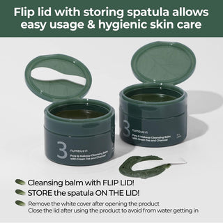 Numbuzin No.3 Pore & Makeup Cleansing Balm With Green Tea And Charcoal 85g