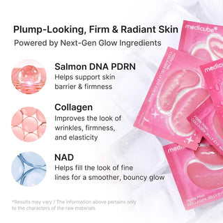 Medicube PDRN Pink Collagen Jelly Eye Mask - 1 Pair