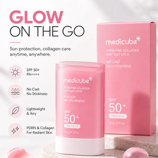 Medicube PDRN Pink Collagen Airy Sun Stick SPF50+ PA++++ 20g
