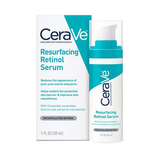 CeraVe Resurfacing Retinol Serum 30ml | Reduce Acne Marks & Uneven Skin Tone