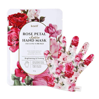 Koelf Rose Petal Satin Hand Mask 1 Pair (16g)