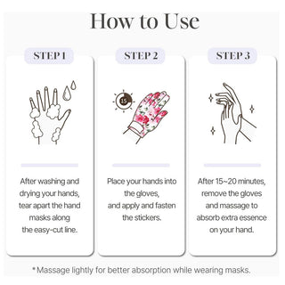 Koelf Rose Petal Satin Hand Mask 1 Pair (16g)