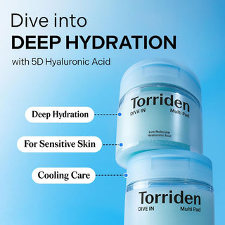 Torriden DIVE IN Low Molecule Hyaluronic Acid Multi Pad - 80 Pads