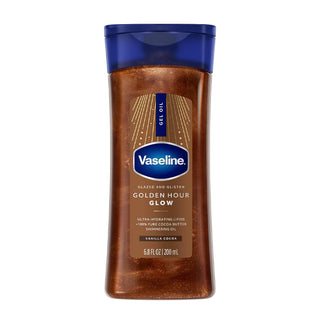 Vaseline Glazed and Glisten Golden Hour Body Glow Gel Oil 200ml