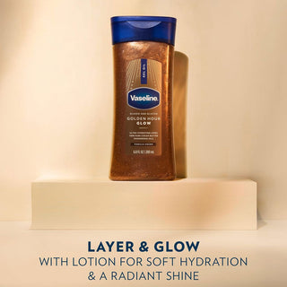 Vaseline Glazed and Glisten Golden Hour Body Glow Gel Oil 200ml
