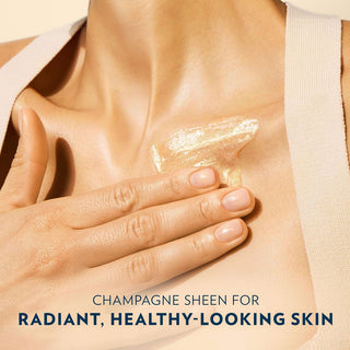 Vaseline Glazed & Glisten Sunlit Glow Body Gel Oil 200ml - Vanilla Cocoa Shimmering Moisturizing Body Oil