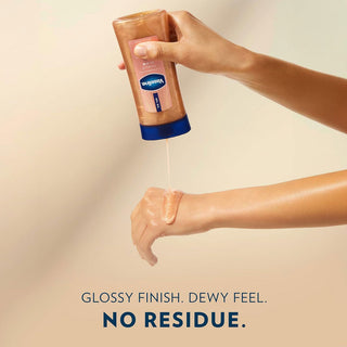 Vaseline Glazed & Glisten Sunlit Glow Body Gel Oil 200ml - Vanilla Cocoa Shimmering Moisturizing Body Oil
