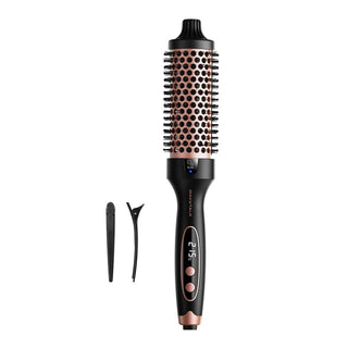 Wavytalk Blowout Boost Thermal Brush, 1.5 inch Heated Round Brush for Blowout Look (Rose Gold)