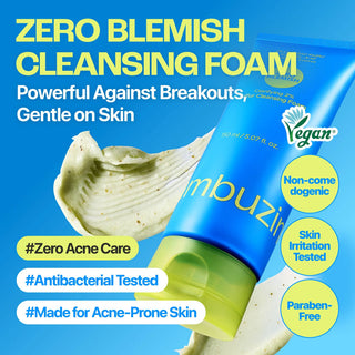 Numbuzin Zero Blemish Clarifying 2% Sulfur Cleansing Foam 150ml