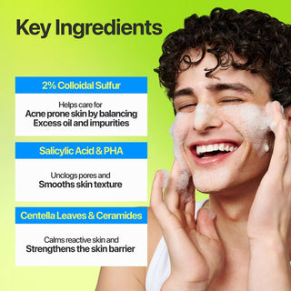 Numbuzin Zero Blemish Clarifying 2% Sulfur Cleansing Foam 150ml