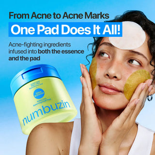 Numbuzin Zero Blemish Azela Cica Balancing Dual Pads, 60 Pads