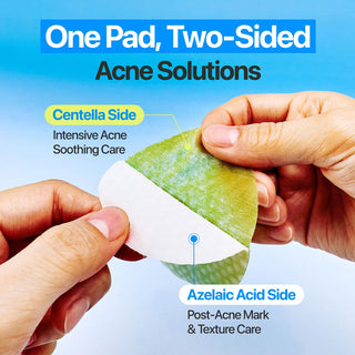 Numbuzin Zero Blemish Azela Cica Balancing Dual Pads, 60 Pads